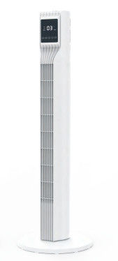 टाइमर 24 फीट / एस वेग के साथ 110V व्हाइट इंडोर होम फ्लोर स्टैंडिंग इलेक्ट्रिक फैन टॉवर फैन
